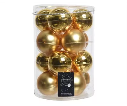 Christbaumkugeln Gold - Glanz & Matt