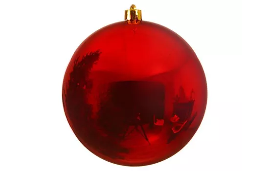 XXL Weihnachtskugel bruchfest Rot Glänzend – verschiedene Durchmesser