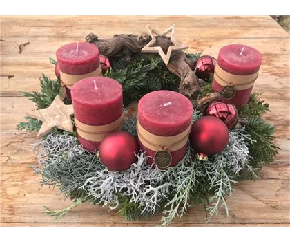 Adventskranz „Sternenzauber“ Ø 40 cm – aus echten Tannen- & Naturzweigen Adventskranz „Sternenzauber“ Ø 40 cm – aus echten Tannen- & Naturzweigen