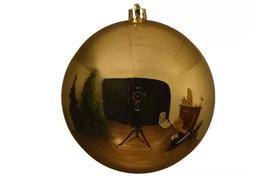 XXL Weihnachtskugel bruchfest Gold Glänzend – verschiedenen Durchmesser 
