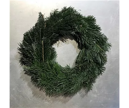 Adventskranz / Türkranz Nordmanntanne, echte Tanne