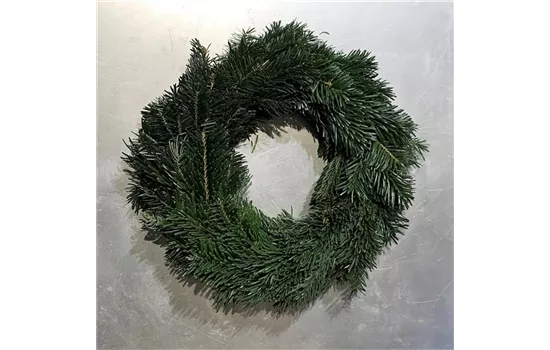 Adventskranz / Türkranz Nordmanntanne, echte Tanne