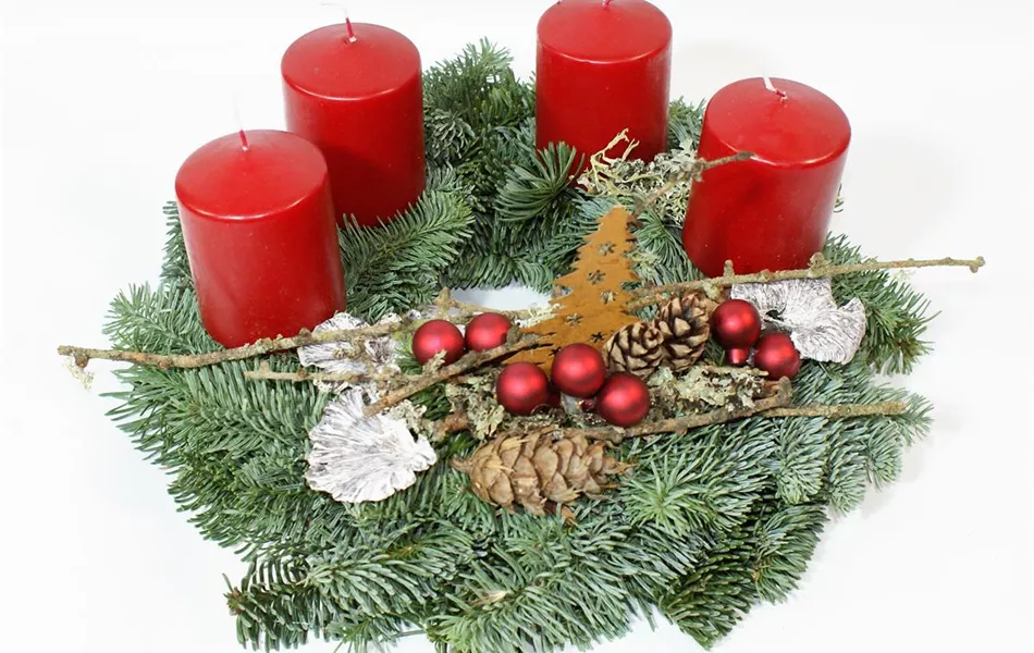 Adventskranz Adventzauber aus echter Nobilis