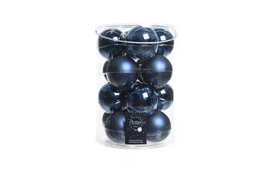 Christbaumkugeln Nachtblau / dunkelblau Ø 8 cm 