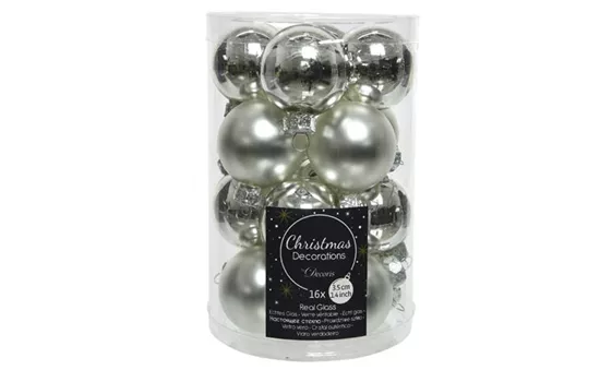 Christbaumkugeln Silber Glanz & Matt Christbaumkugeln Silber Glanz & Matt