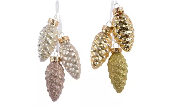 Christbaumkugeln Zapfen Gold Christbaumkugeln Zapfen Gold