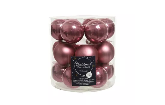 Christbaumkugeln Altrosa Glanz & Matt Christbaumkugeln Altrosa Glanz & Matt