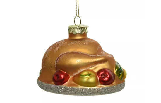 Weihnachtskugel 'Brathühnchen' Weihnachtskugel 'Brathühnchen'