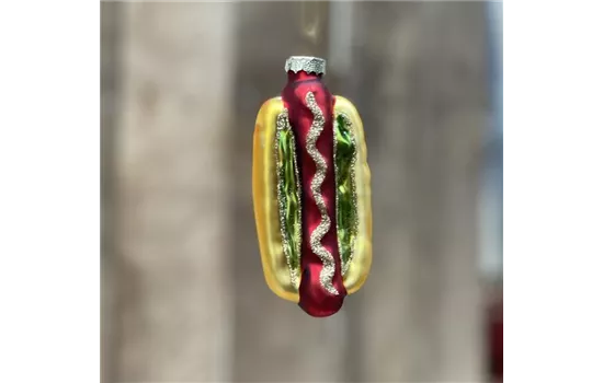 Weihnachtskugel 'Hotdog'
