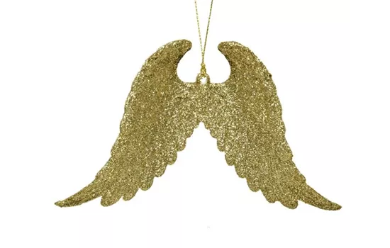 Christbaumschmuck Engelsflügel Gold