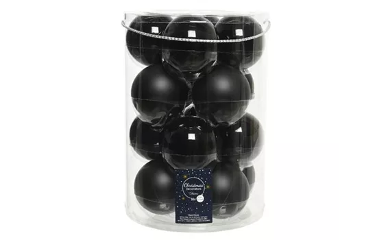 Christbaumkugeln Schwarz Ø 8 cm 