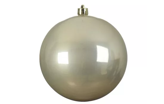 XXL Weihnachtskugel bruchfest Perle/ Champagne Glänzend – verschiedenen Durchmesser  XXL Weihnachtskugel bruchfest Perle/ Champagne Glänzend – verschiedenen Durchmesser
