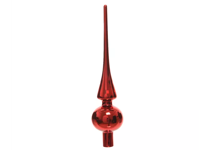 Christbaumspitze 'Weihnachtsrot glänzend'