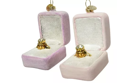 Weihnachtskugel 'Verlobungsring oder Hochzeitsring' Weihnachtskugel 'Verlobungsring oder Hochzeitsring'