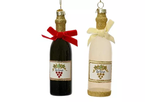 Weihnachtskugel 'Weinflasche', Weihnachtskugel 'Weinflasche',