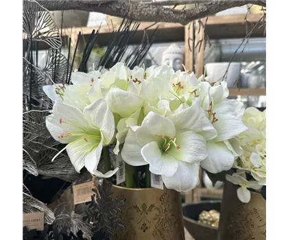 künstliche Amaryllis,creme weiß,