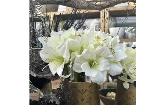 künstliche Amaryllis,creme weiß,