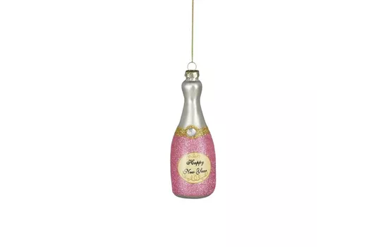 Weihnachtskugel 'Champagner-Flasche Happy NewYear' Weihnachtskugel 'Champagner-Flasche Happy NewYear'