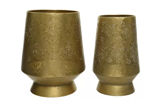 Indisches Vintage Messing Windlicht, schöne Form Indisches Vintage Messing Windlicht, schöne Form