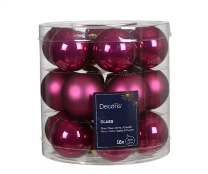 Christbaumkugeln Granatapfel Beere Glanz & Matt