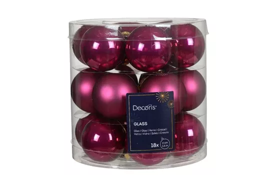 Christbaumkugeln Granatapfel Beere Glanz & Matt