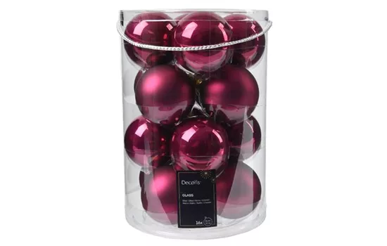 Christbaumkugeln Granatapfel Beere Glanz & Matt Christbaumkugeln Granatapfel Beere Glanz & Matt