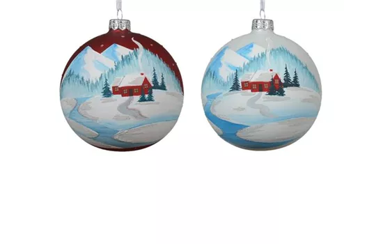 Weihnachtskugel 'Schneelandschaft und Häusern' Weihnachtskugel 'Schneelandschaft und Häusern'