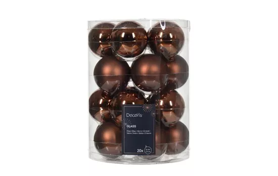 Christbaumkugeln espressobraun / espresso Ø 6cm 