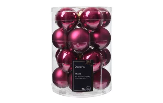 Christbaumkugeln Granatapfel Beere Glanz & Matt Christbaumkugeln Granatapfel Beere Glanz & Matt