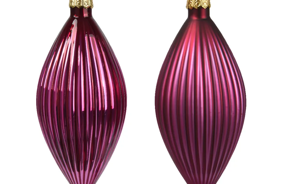 Christbaumkugeln 3er Set Oliven-Zapfen Granatapfel Beere aus echten Glas