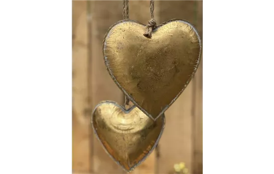 Metall-Herz 'Gold'