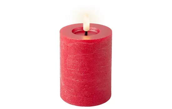 LED Kerze weihnachtsrot aus echtem Wachs LED Kerze weihnachtsrot aus echtem Wachs