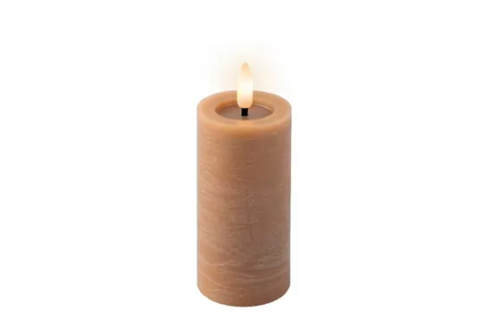 LED Kerze hellbraun aus echtem Wachs LED Kerze hellbraun aus echtem Wachs