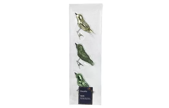 Christbaumkugeln Vogel Klipps 3er Set Christbaumkugeln Vogel Klipps 3er Set
