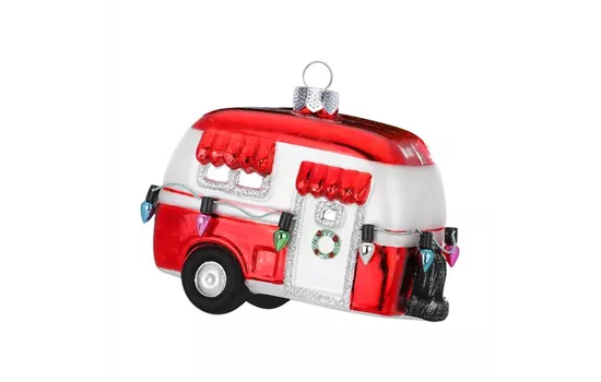 Weihnachtskugel 'Wohnwagen'