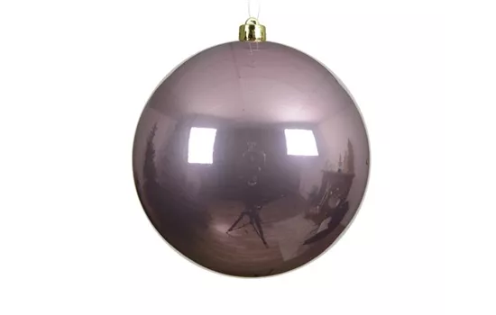 XXL Weihnachtskugel bruchfest Altpink / Altrosa Glänzend – verschiedenen Durchmesser - Kopie