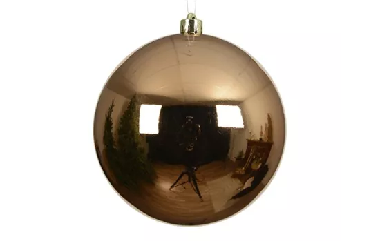 XXL Weihnachtskugel bruchfest Brandy Glänzend – Ø 14 oder 20 cm
