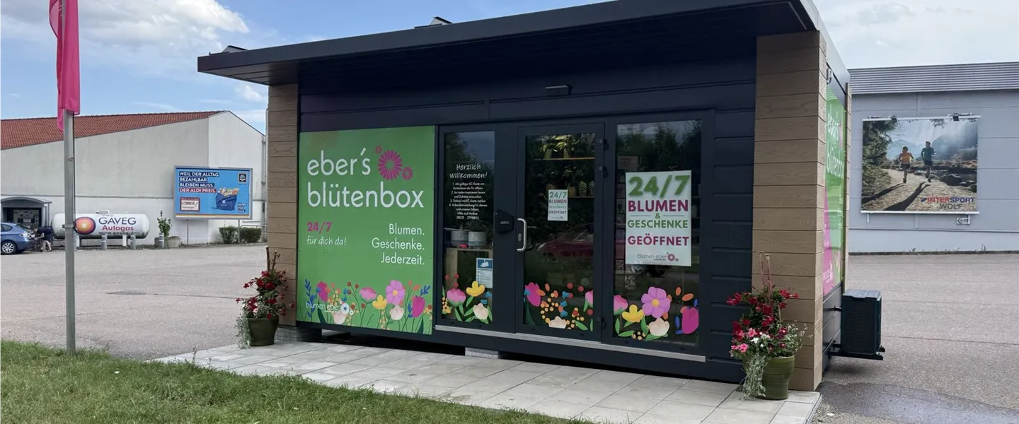 Ebers Blütenbox in Günzburg, Ulmer Straße 105 – SB-Blumenladen von Blumen Eber